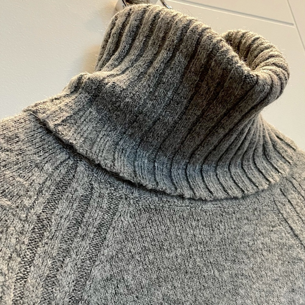 Mango Grey Turtleneck Sweater